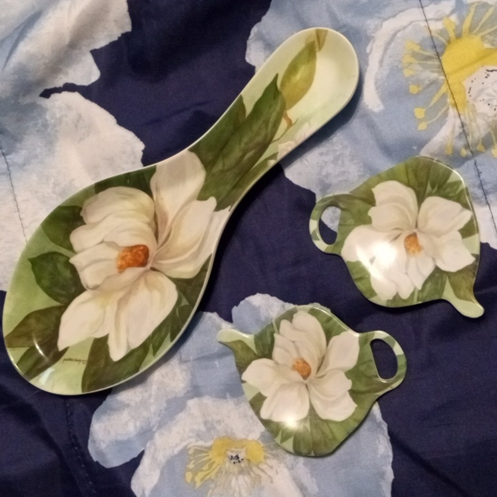 NWOT spoonrest and teabag holders